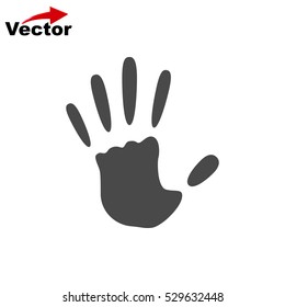 hand print icon