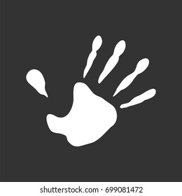 Hand Print Logo Template Illustration Design. Vector EPS 10.