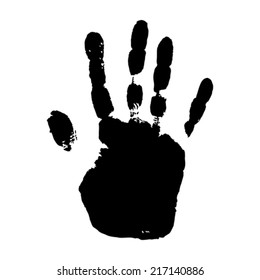 Download Hand Print Silhouette High Res Stock Images Shutterstock