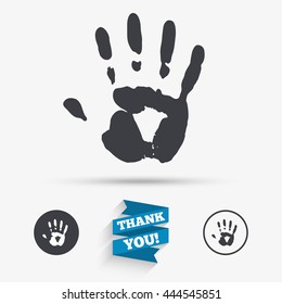 hand print sign icon stop symbol stock vector royalty free 444545851