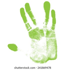 hand print sketch - vector