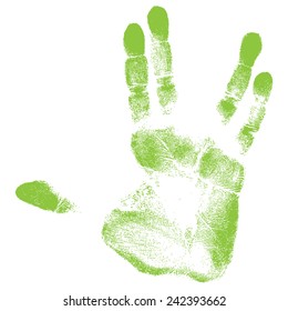 hand print sketch - vector