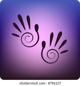 Hand prints