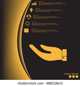 Hand protection offers support illustration