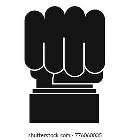 Hand protest icon. Simple illustration of hand protest vector icon for web