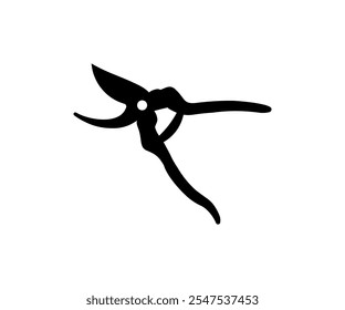 Hand pruners icon. Gardening and farming tool for pruning branches of trees and shrubs.  Secateur vector design and illustration. 
