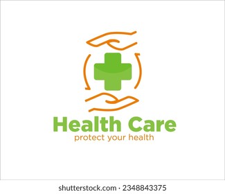 hand pulse health care logo designs simple modern for medical service
