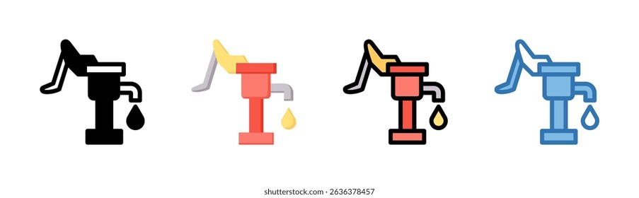 Hand Pump Icon Element For Design And Vector
