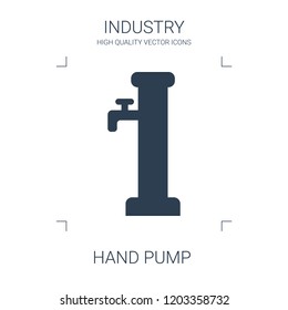 hand pump icon. high quality filled hand pump icon on white background. from industry collection flat trendy vector hand pump symbol. use for web and mobile
