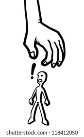 Hand and puppet