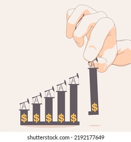 Hand pone otra barra en el gráfico de crecimiento del petróleo