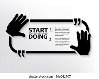 Hand Quotation Mark Speech Bubble,design