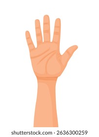 Hand raise up, open palm, asking question, voting, asking permission