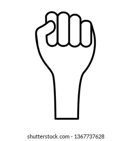 hand raised fist
