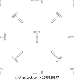 Hand rake tool pattern seamless vector repeat geometric for any web design