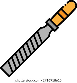 Hand Rasp Icon: Precision Tool for Woodworking
