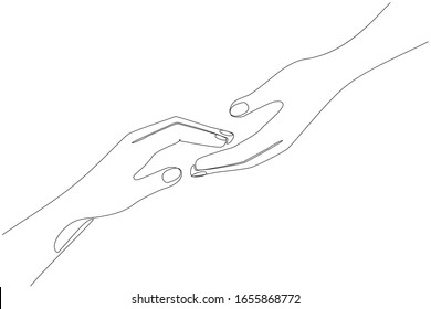 Hand Reaching Out Drawing High Res Stock Images Shutterstock