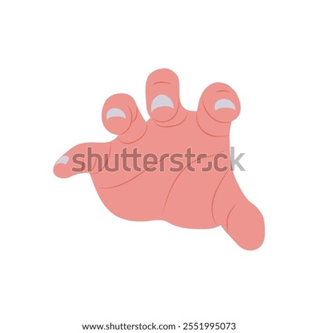 Hand Reaching Out Hand Gesture Icon, Vector illustration