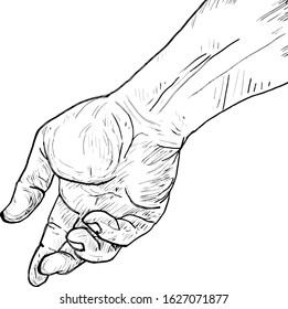 How To Draw A Reaching Hand