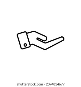 hand receive icon vector illustration logo template for many purpose. Isolated on white background.