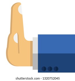 Hand with rejection gesture, vectors