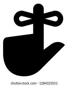 Hand Reminder String Vector Icon