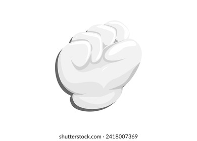 Hand Retro Flat Sticker Design