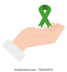 hand with ribbon campaign