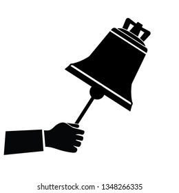hand with ringing bells.