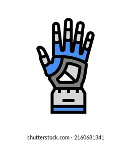 hand robot color icon vector. hand robot sign. isolated symbol illustration