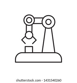 Hand, robotic, arm icon - Vector. Artificial intelligence