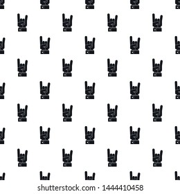 Hand rock pattern seamless vector repeat geometric for any web design