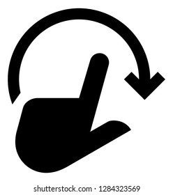 Hand Rotate Right Vector Icon