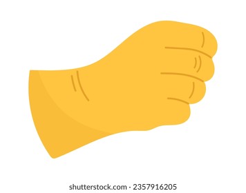 Hand in Gummi-Handschuh-Vektorgrafik