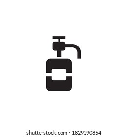 hand sanitiser vector icon design template