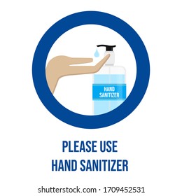 Hand Sanitizer Alcohol Gel Vector Illustration On White Background. 
Hand Wash Soap. Covid-19 Spread Prevention Concept. 
Flat Design Style. Modern Style Illustration. EPS10 Editable.