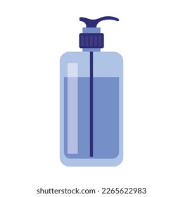 Hand sanitizer. Alcohol rub sanitizer kills bacteria stop viruses coronavirus. Hygiene product. Sanitizer bottle and wall mounted container. Covid-19 spread prevention flat illustration isolated 