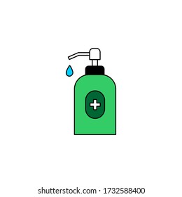 Icono de frasco del Sanitizador de mano