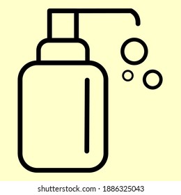 Handsanisierer-Flaschensymbol, Vektorgrafik