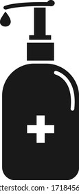 Hand sanitizer bottle icon, Hand wash icon
