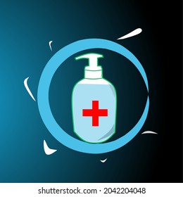 hand sanitizer bottle illustration for hand sanitizer, hand sanitizer bottle vector