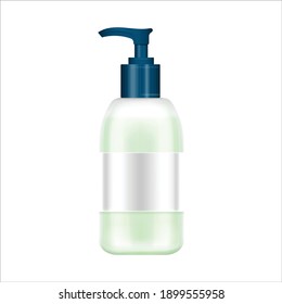 hand Sanitizer Bottle mockup illustration, bottle mockup vector, bottle mockup