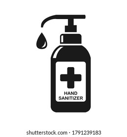 the hand sanitizer bottle releases liquid