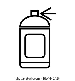 Hand sanitizer in a bottle. Vector