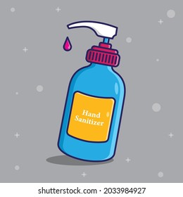 Hand sanitizer bottle. vector illustrator design. sanitizer logo or icon. Health care. Hand washes. Cleaning liquid. 