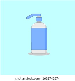 hand sanitizer care vector icon