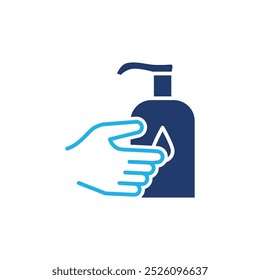 hand sanitizer colored icon vector design good for web or mobile app