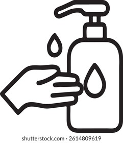 Hand sanitizer dispenser with hands washing illustration.hand washing icon, hand washing bottle,hand washing icon