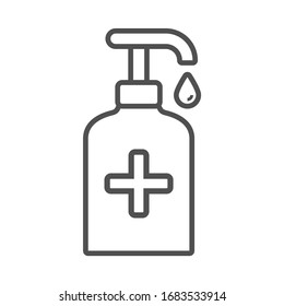 Icono del dispensador del limpiaparabrisas en estilo plano.Ilustración vectorial.	