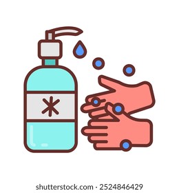 Hand Sanitizer Filled Icons , Vector illustration